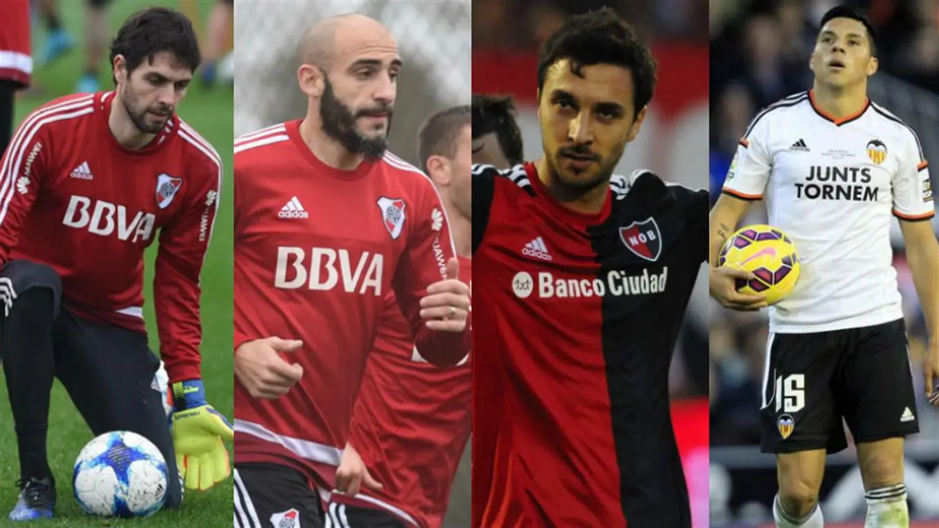 Enzo Pérez, Pinola, Lux y Scocco fueron presentados en River
