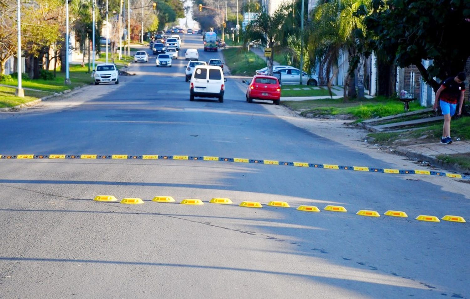 Nuevos reductores de velocidad y renovación  de cartelería vial en las principales calles y avenidas