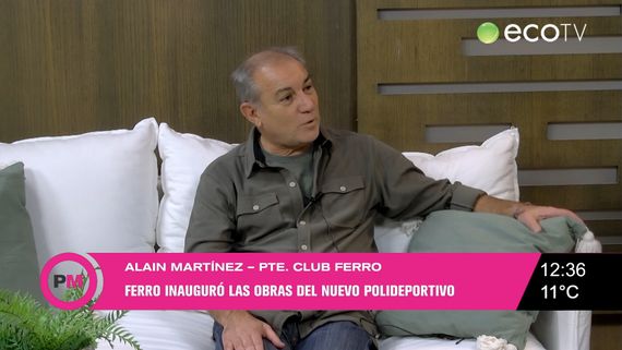 Inauguración de las obras en el club Ferro