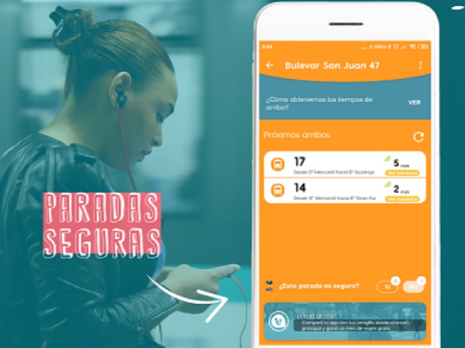 Transporte: app cordobesa permite conocer el nivel de seguridad de las paradas