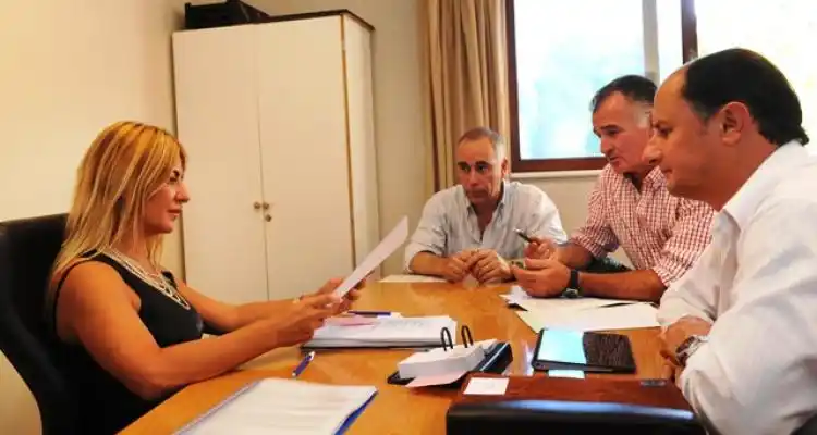 Nora de Lucía recibió a Pablo Guacone y a Marcelo Paladini