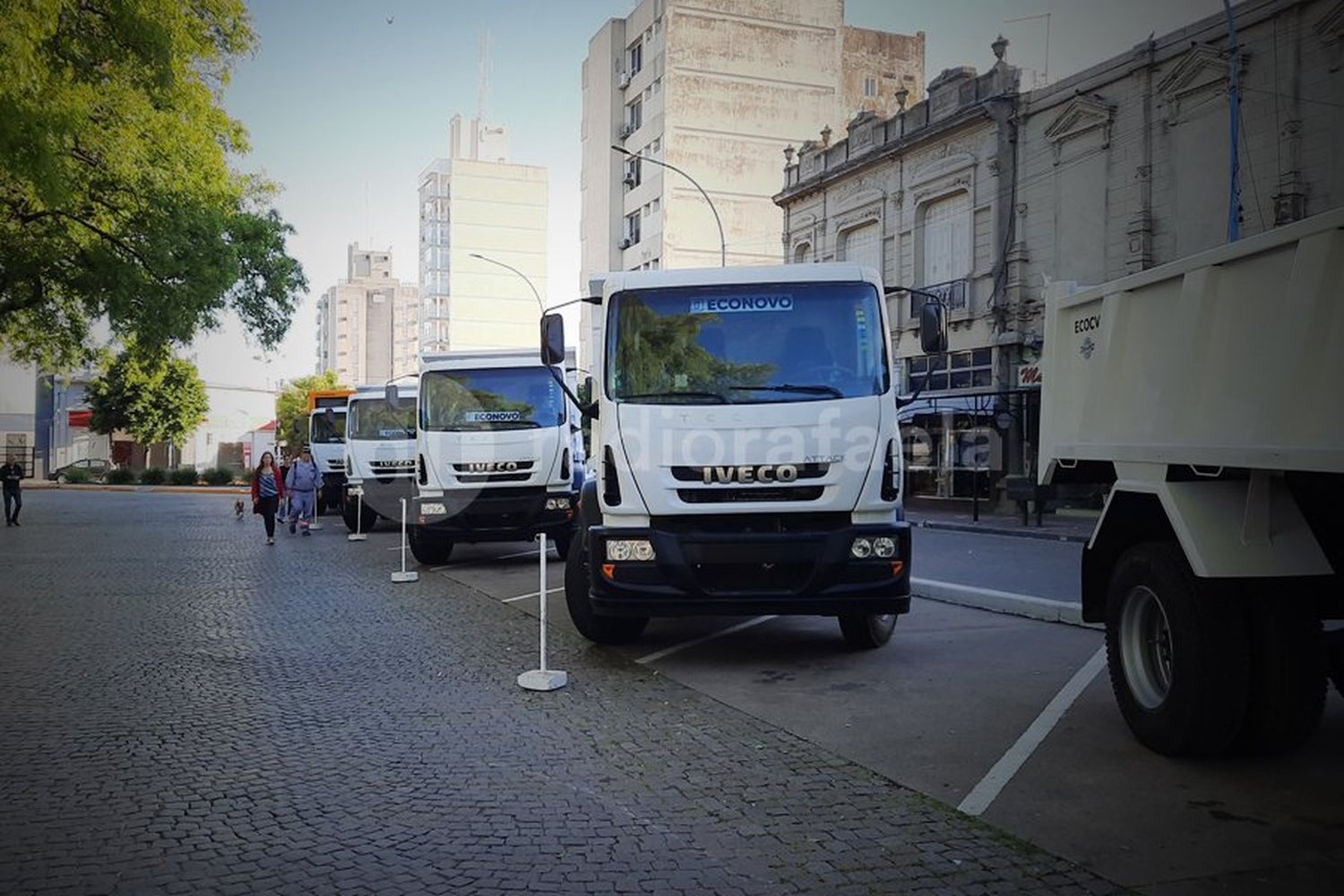 Presentaron en pleno centro nueva maquinaria y los equipos recuperados en las últimas semanas