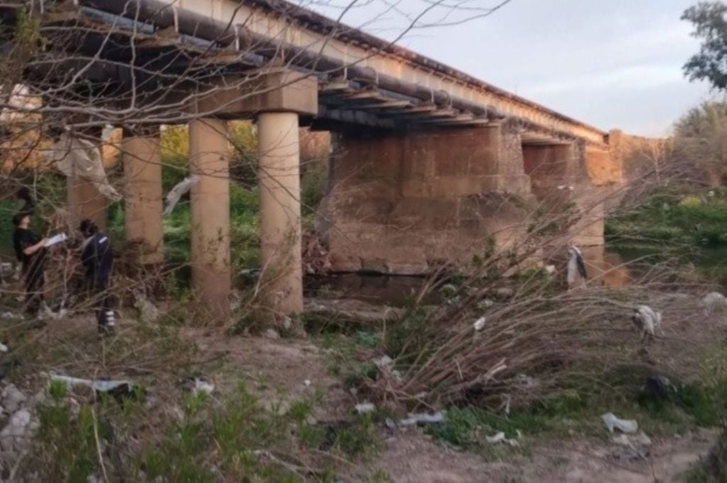 Puente ferroviario en el Arroyo Saladillo