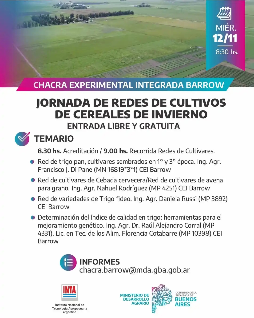 programa cereales de  invierno