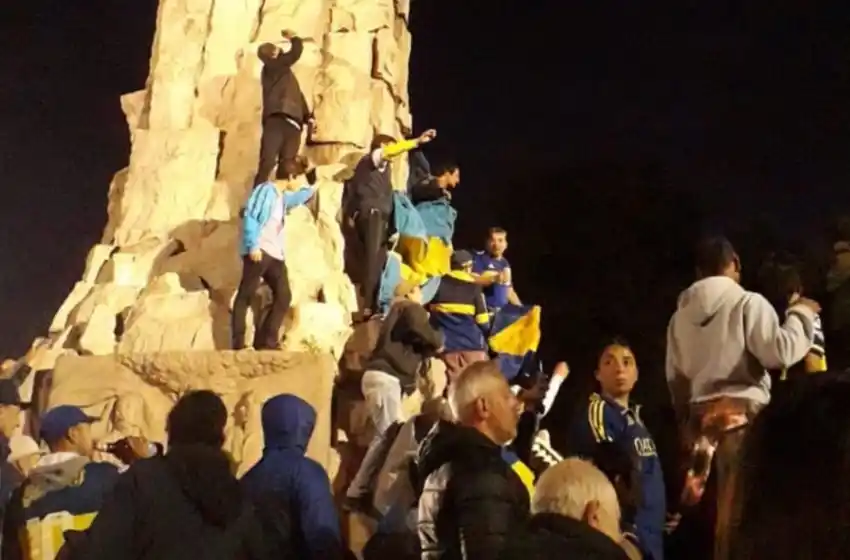 Los "Xeneizes" de Mar del Plata festejaron en pleno centro