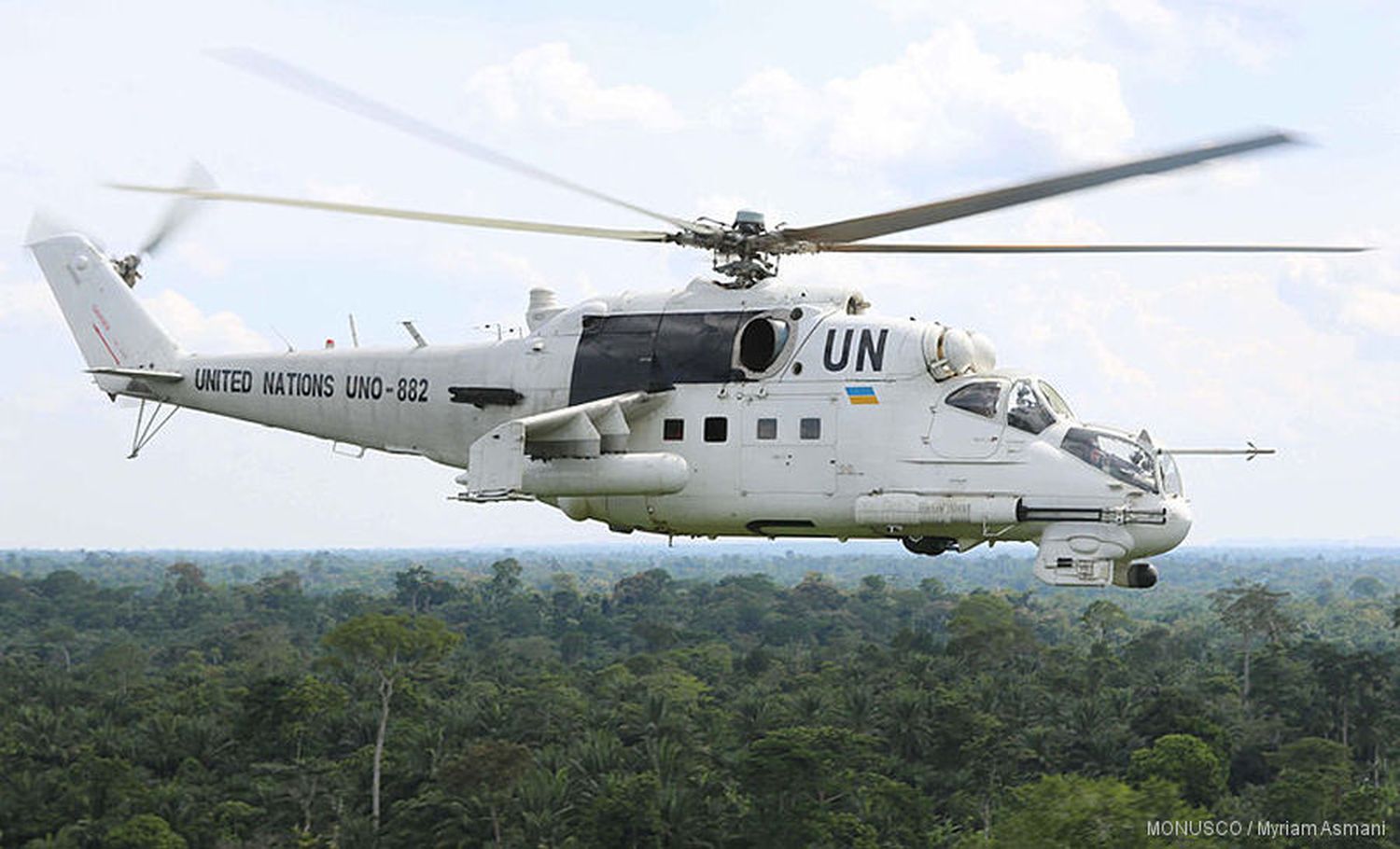 Para reforzar la defensa, Ucrania retira ocho helicópteros de su misión en Congo