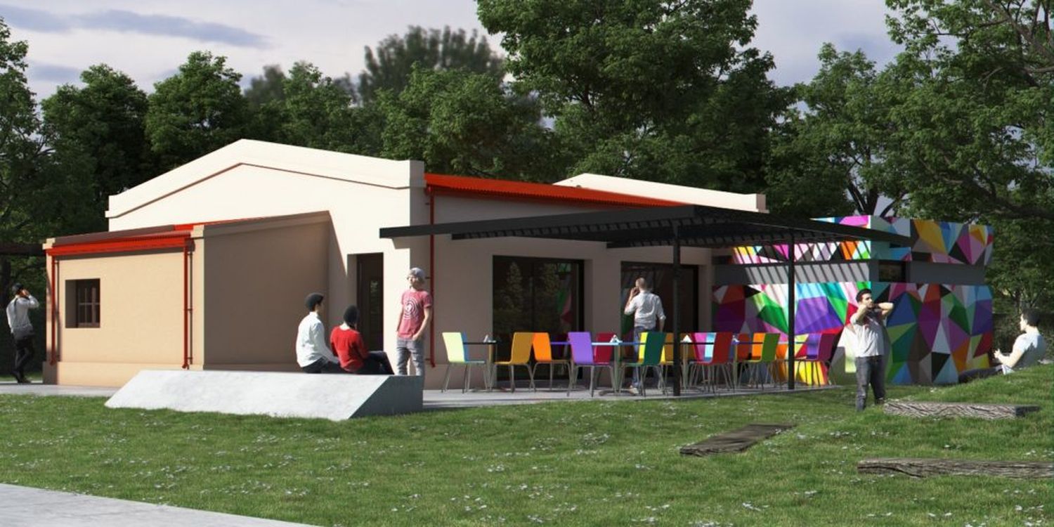 La imagen 3D del diseño de la Casa Joven.