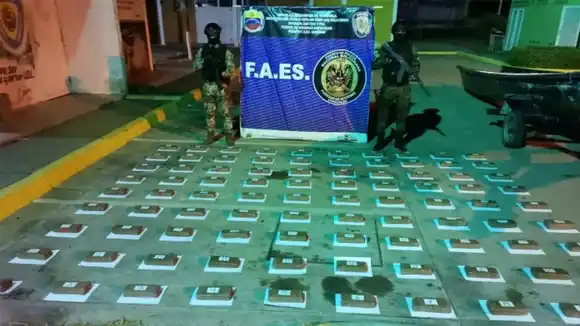 LA BANDA DE NARCOTRÁFICO OPERA EN BOLÍVAR: incautan 90 panelas de marihuana en una curiara a orillas del río Orinoco