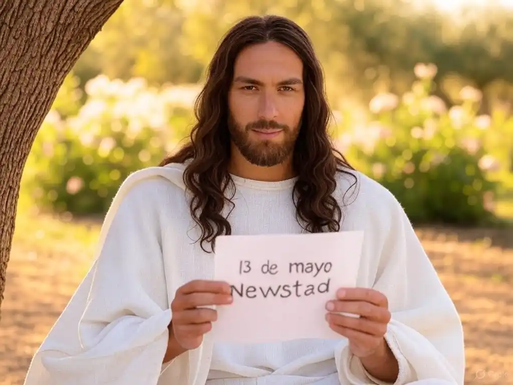 Santoral. Francisco, leyendo el Santoral del 13 de mayo.