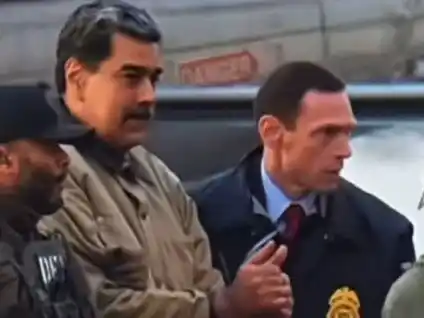 Nicolás Maduro, durante el traslado.