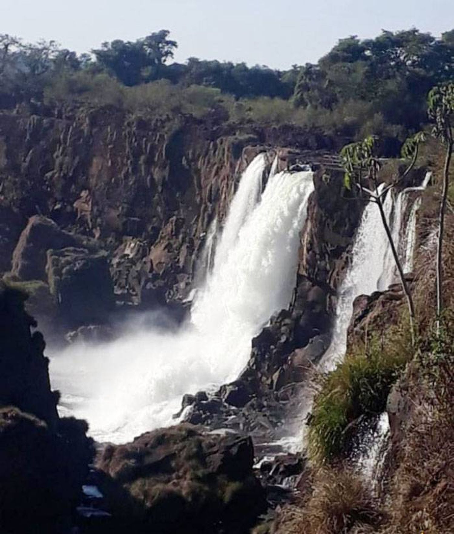 La Argentina logró que Brasil  liberara agua de sus represas  en el río Iguazú