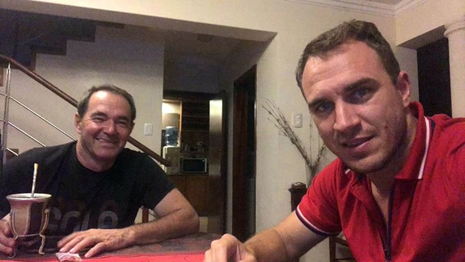 Werner y el "Gurí", en la misma estructura