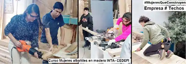 INTA-CEDEFI: Primer curso para “mujeres albañiles en madera”