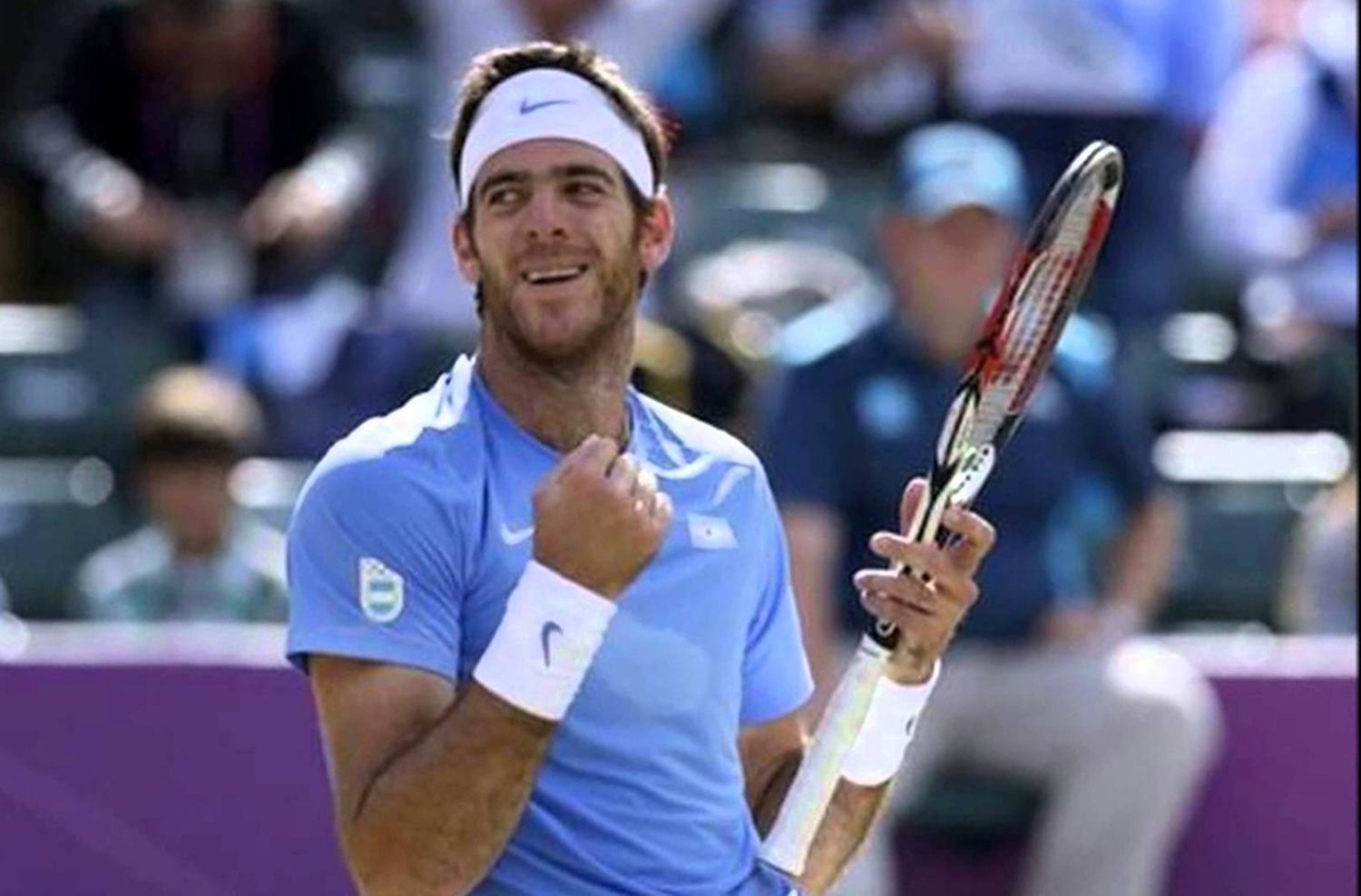 Buena noticia para Delpo: ya entrenó sin la férula