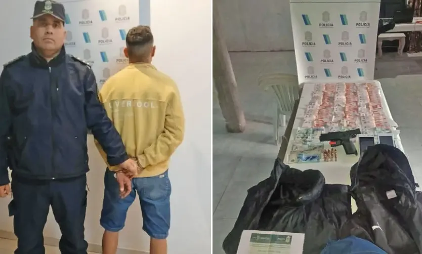 Detienen a sujeto acusado de robar a mano armada en un comercio