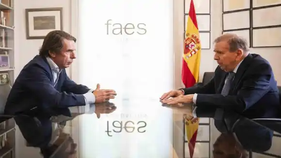 Edmundo González se reunió con el expresidente español José María Aznar: «Todos debemos trabajar para que acabe su exilio»