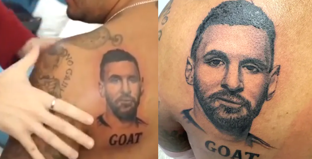 El video del tatuaje se volvió viral en las redes sociales.