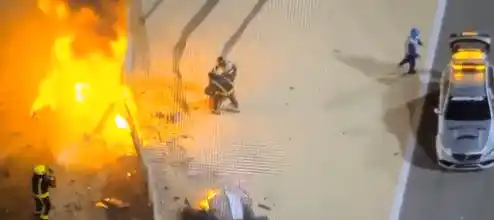 IMPRESIONANTE rescate de piloto de la Fórmula 1 tras grave accidente (+vídeo)