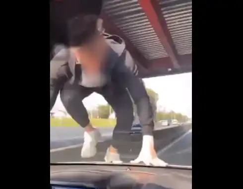 Publicó video bailando en el capot en la General Paz: Seguridad Vial pidió suspenderle la licencia