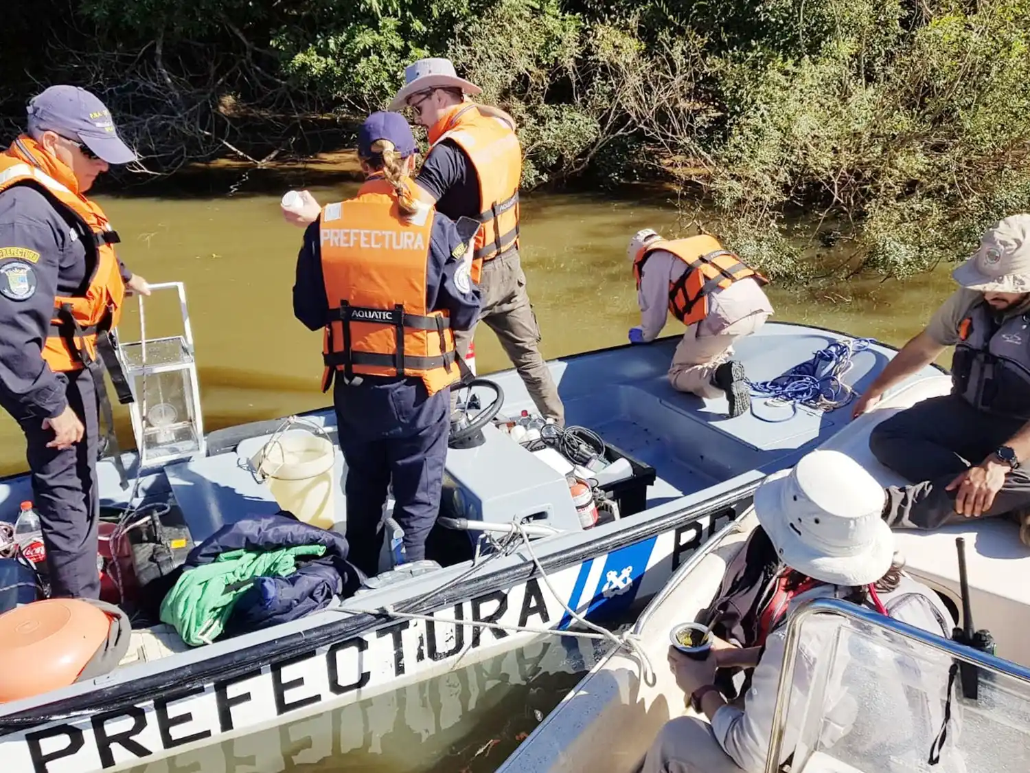 Guardaparques de Islas y Canales Verdes del Río Uruguay participan de un importante estudio ambiental