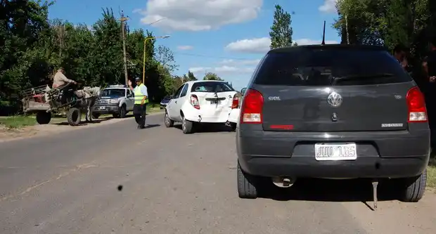 Dos lesionados en un choque en Urquiza al Oeste