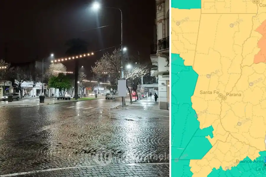 Continúa vigente el Alerta Amarillo por tormentas para este miércoles en Rafaela
