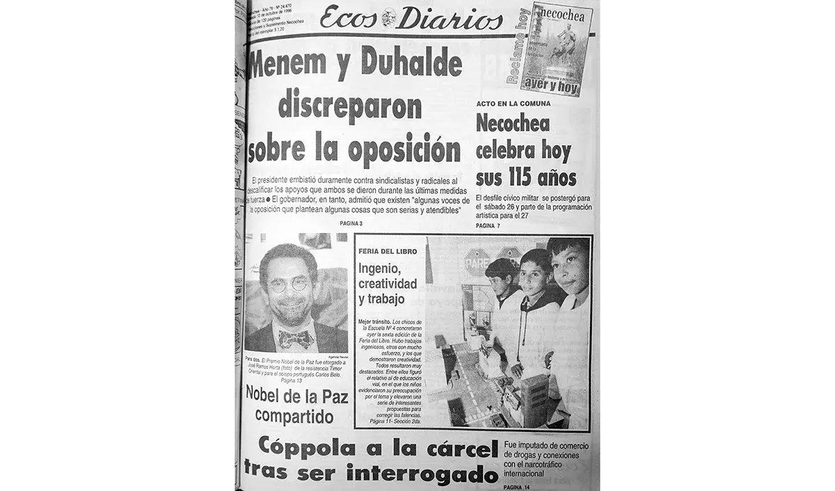 Sábado 12 de octubre de 1996