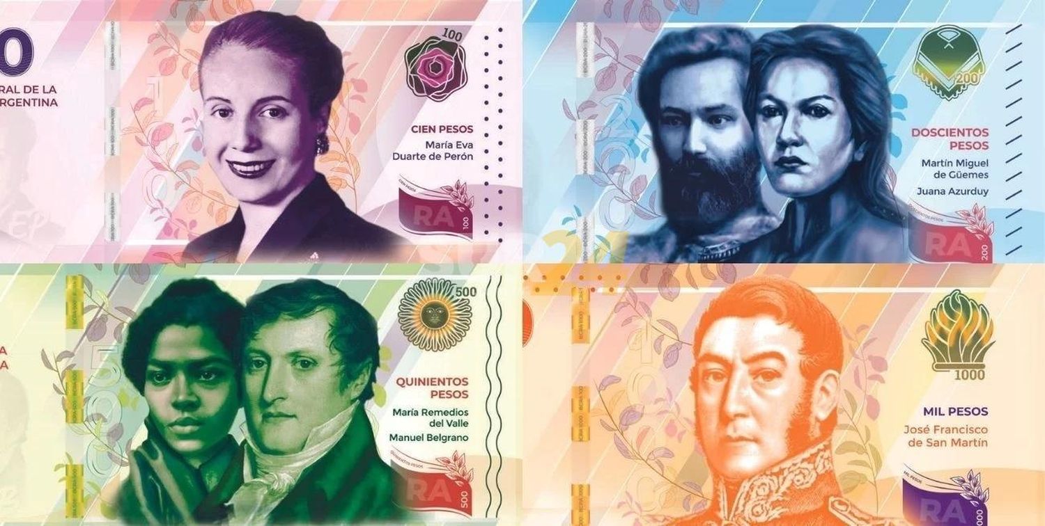 Quiénes son los próceres y heroínas que están en los nuevos billetes