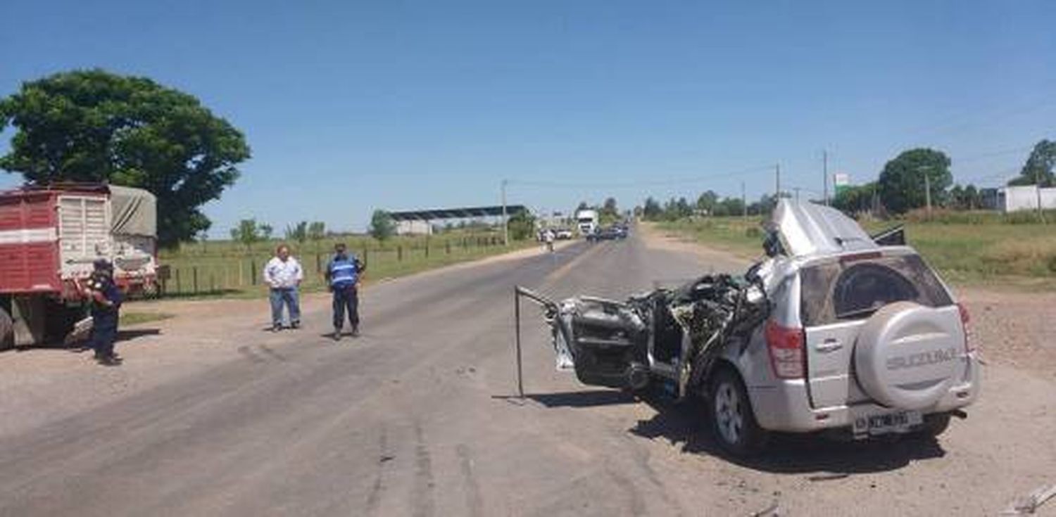 Falleció la víctima del violento choque en el acceso a Urdinarrain