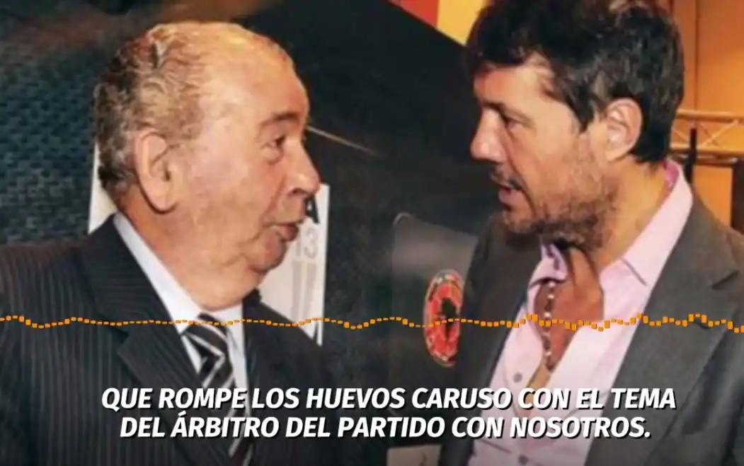 Los audios de Tinelli a Grondona pidiendo árbitros para los partidos de San Lorenzo
