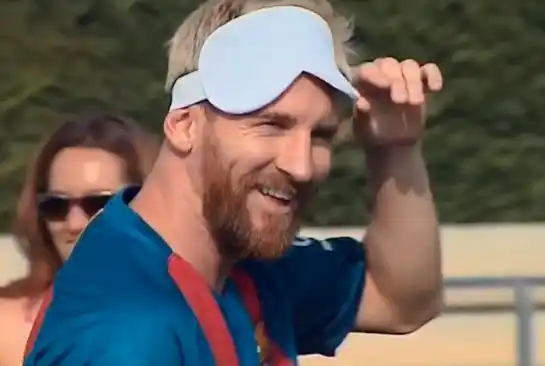 Lionel Messi se animó y jugó al fútbol para ciegos: mirá el video 