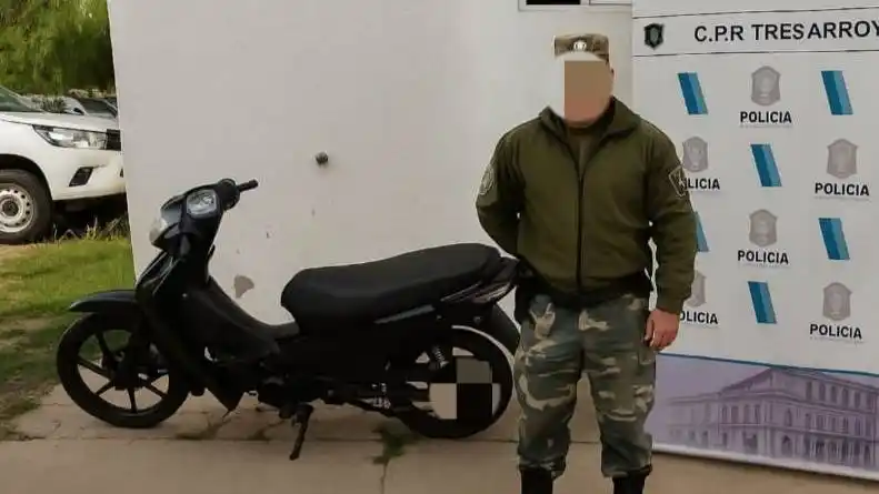 Recuperan moto robada tras rápido accionar policial