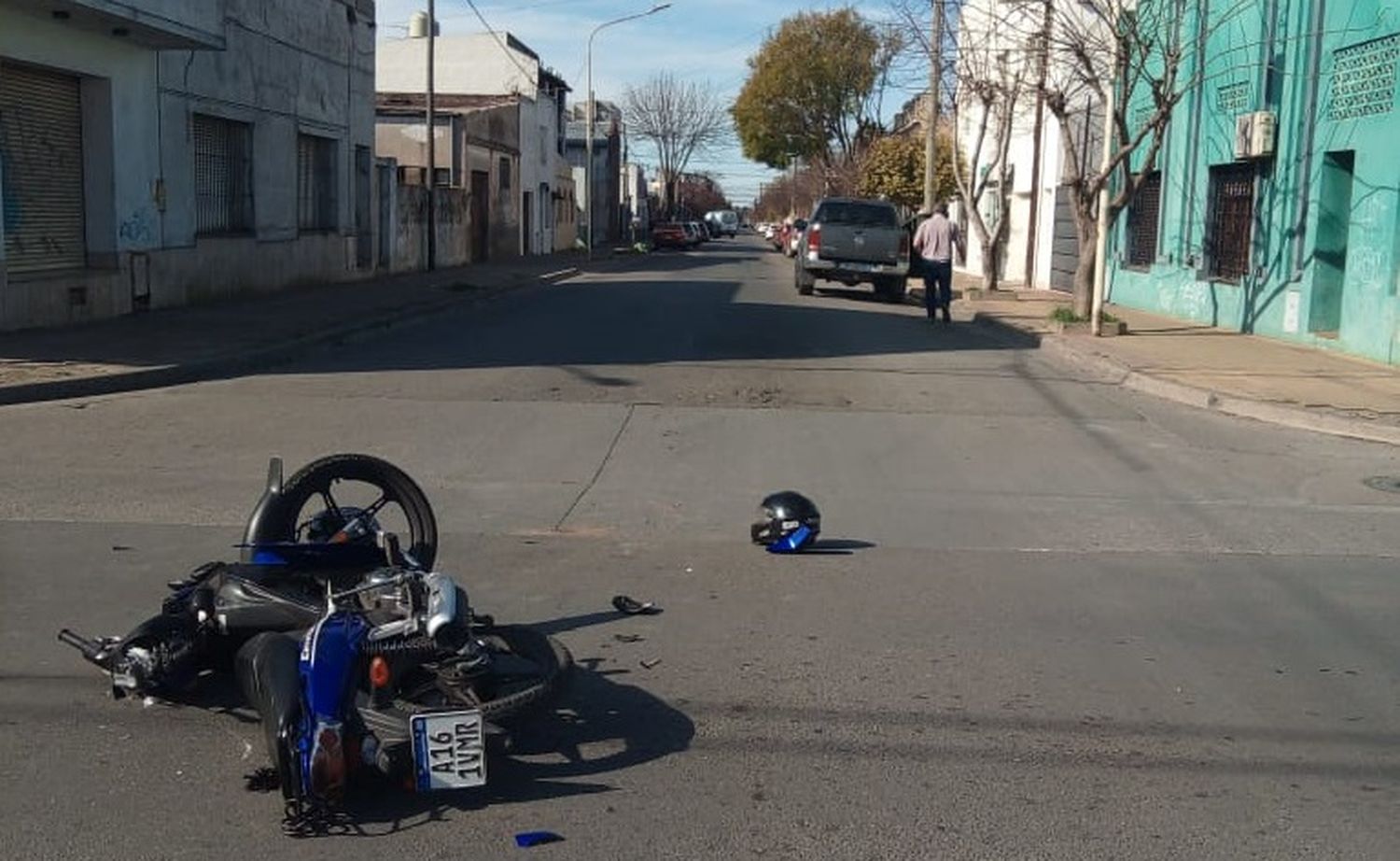 Se encuentra internado en estado delicado un joven accidentado en la esquina de Rodríguez y Montevideo