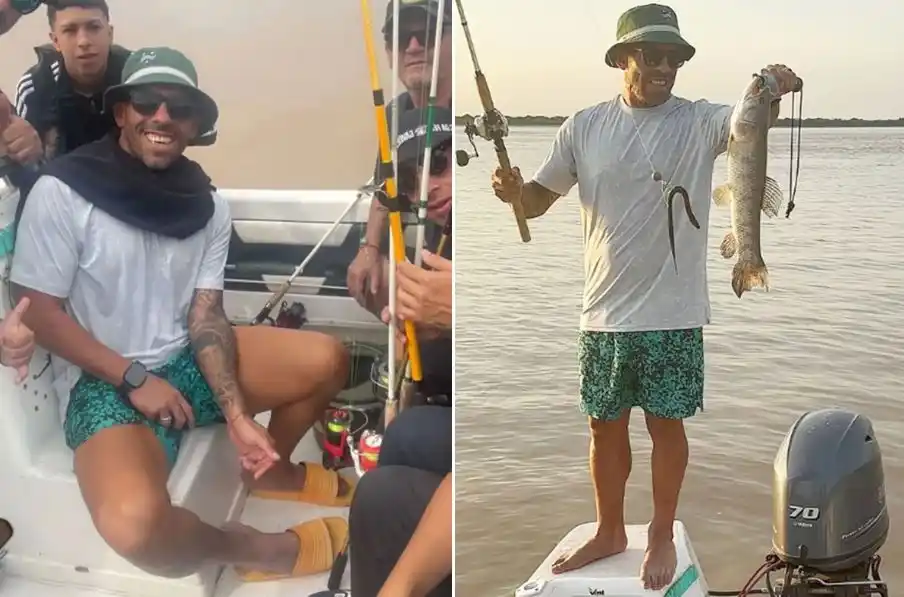 Carlos Tévez se vino a pasar el fin de semana largo a Entre Ríos