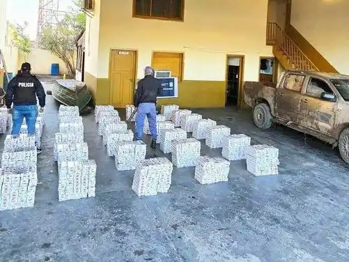 La Policía secuestró cigarrillos por más
de 22 millones de pesos en El Colorado