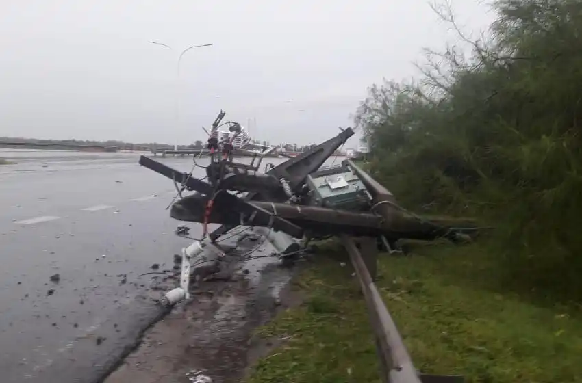 Un fuerte temporal afectó a Rosario y a varias localidades de la provincia
