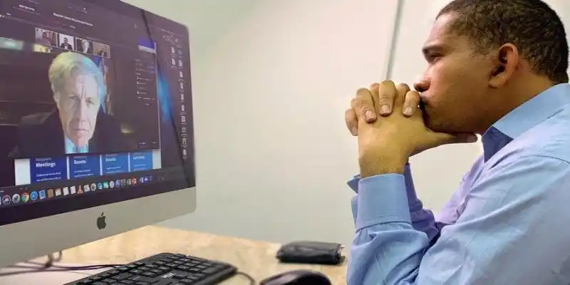 Almagro se reunió con Leocenis García y Luis Parra