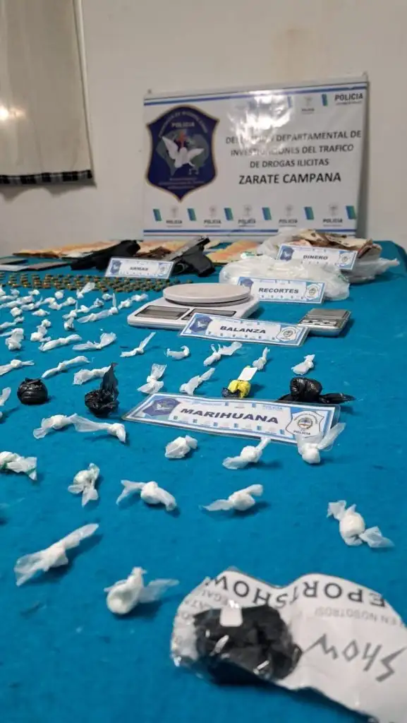 Desbaratan banda narco en Garín.