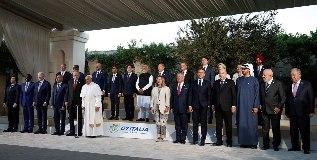 Entre los líderes del mundo, el presidente Javier Milei participó por primera vez del G7.