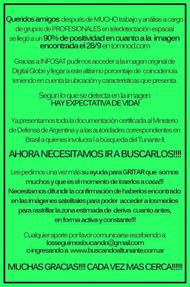 Naufragio en Brasil: Giovanna Benozzi ratificó aparición del Tunante II y reclamó pronta búsqueda