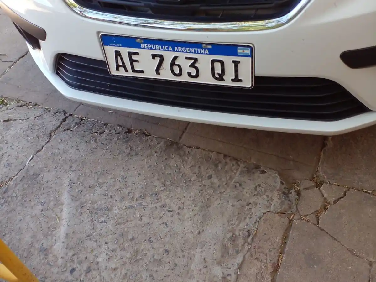 Buscan patente extraviada en la ruta