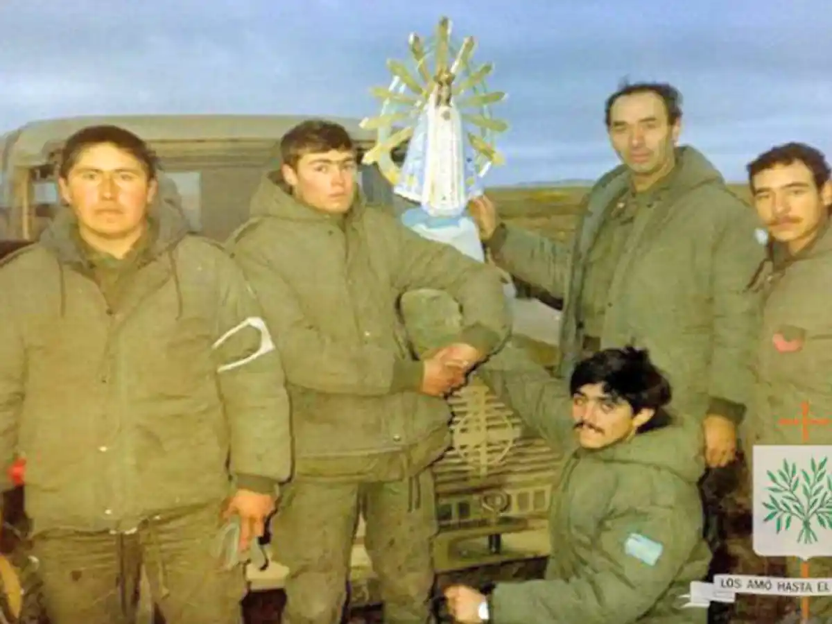 Se suspendió llegada país de la Virgen  de Luján que estuvo en Malvinas