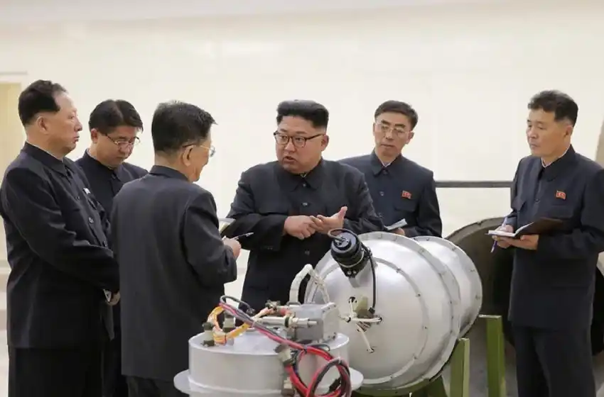 Kim Jong-un se mostró con una bomba H