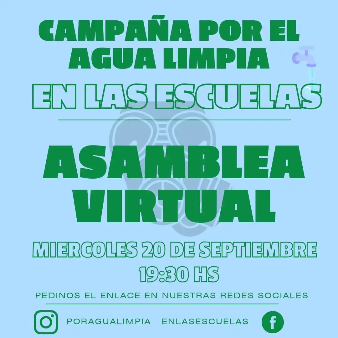 Reunión virtual en el marco de la Campaña Agua Limpia en las Escuelas