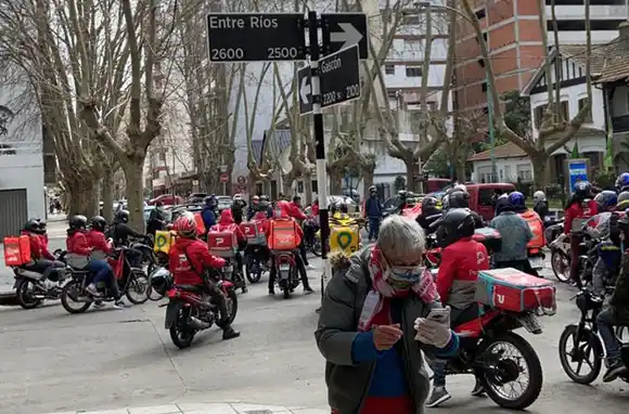Reclamo de repartidores: "Queremos salir a trabajar tranquilos"