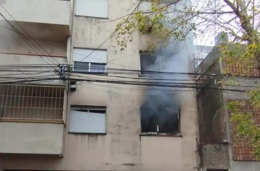 Incendio del departamento en Tucumán al 3600