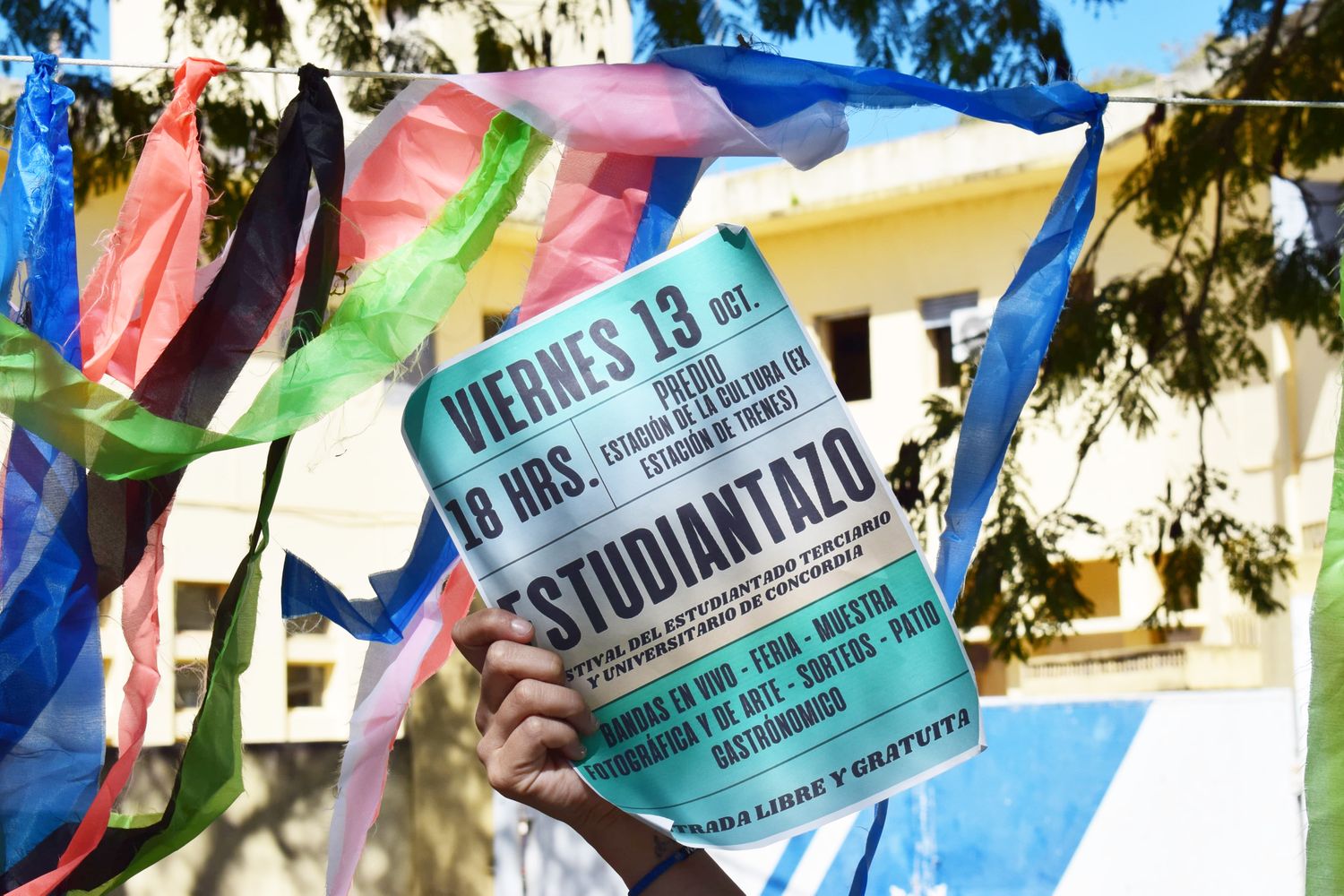 El estudiantazo en el Predio Estación de la Cultura