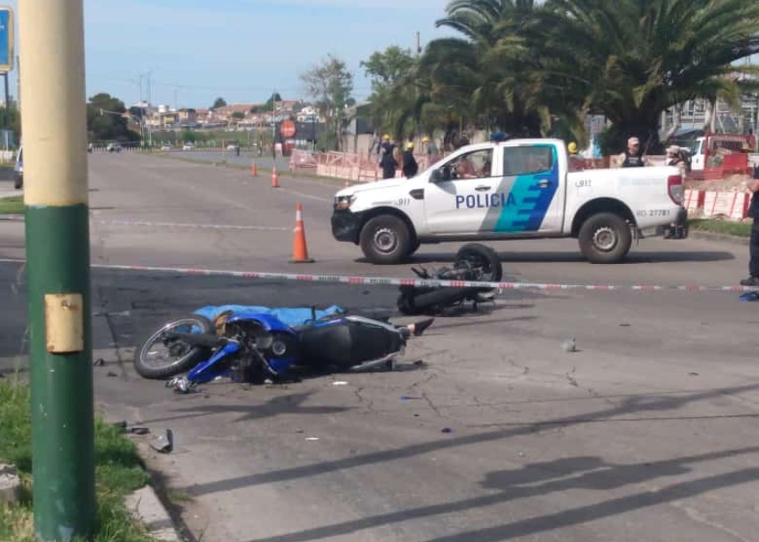 Dos personas murieron tras un choque de motos en el Puerto