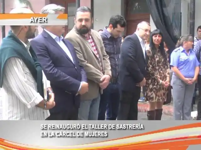 Se reinauguró el Taller de Sastrería en la Cárcel de Mujeres