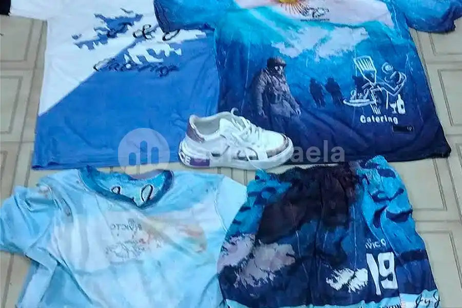 Parte de lo secuestrado por personal policial